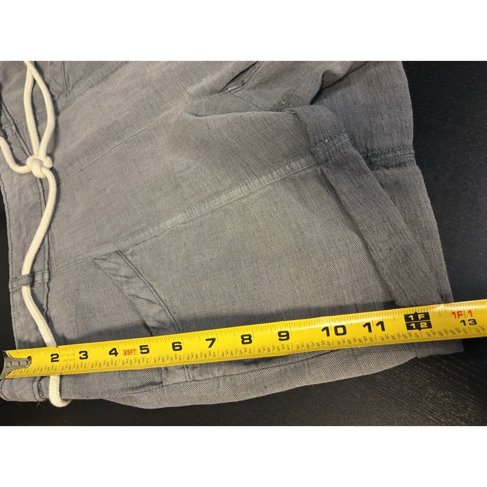 NWT C&C California Linen Blend Shorts Gray Rope Tie High Waisted Casual Size S - Picture 14 of 14